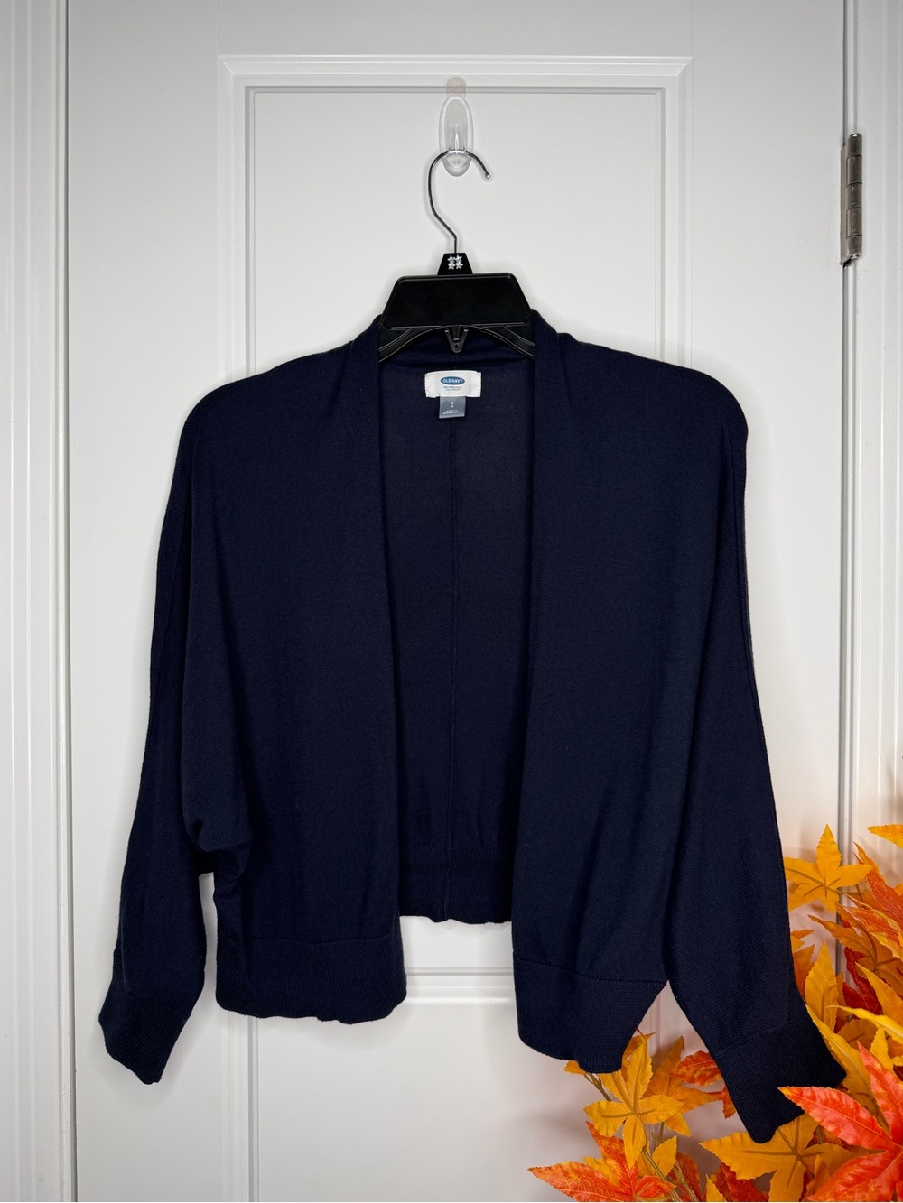 croft & barrow Navy Open-Front Lightweight Cardigan